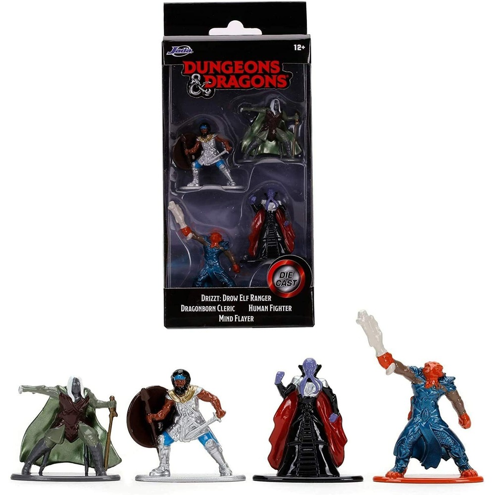 Jada Dungeons & Dragons Nano Metalfigs‎ 4-Pack Die-Cast Drizzt Mind Flayer 2020